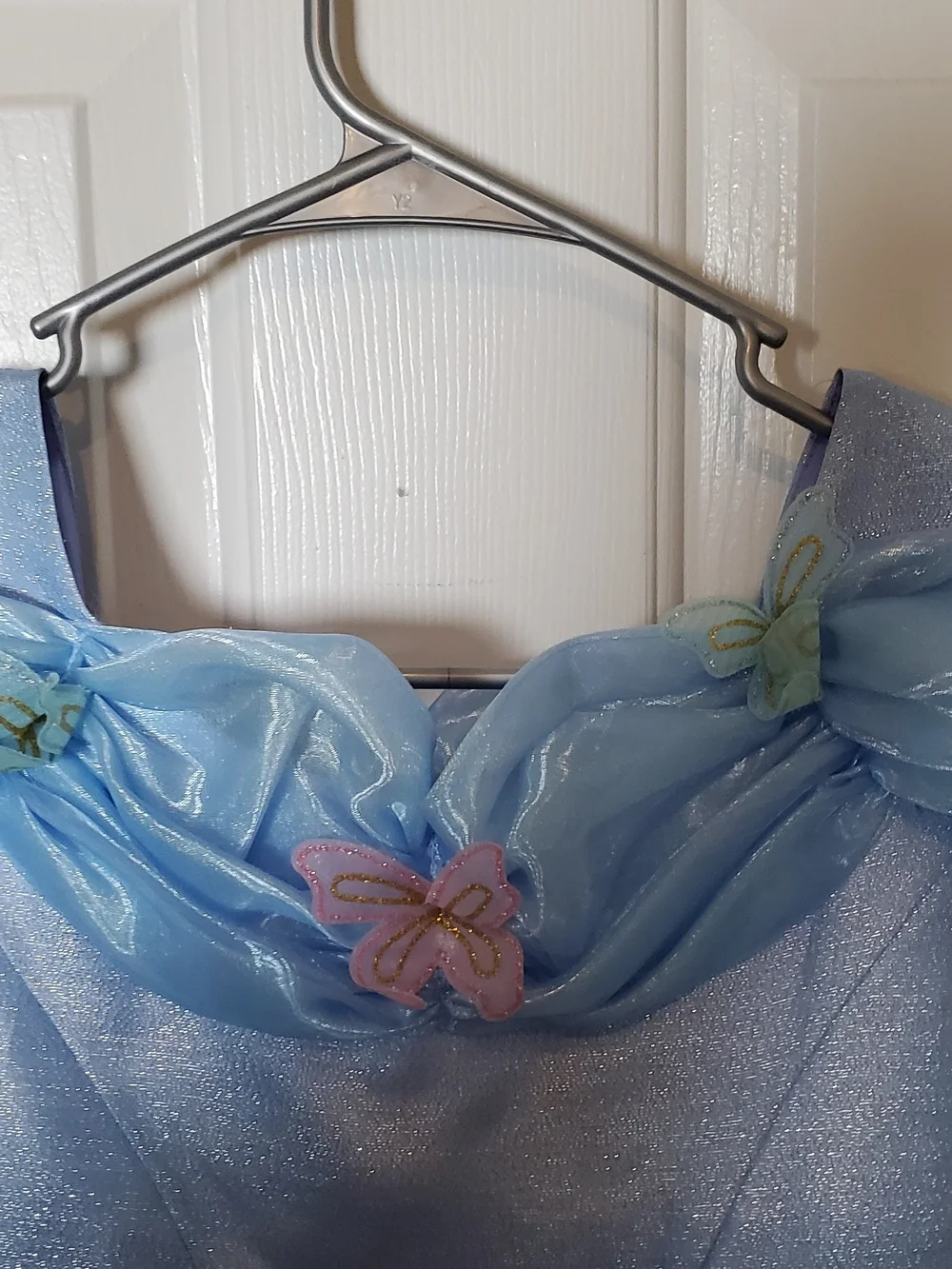 Disney Light Blue Sparkle Princess Dress with Butterfly Details